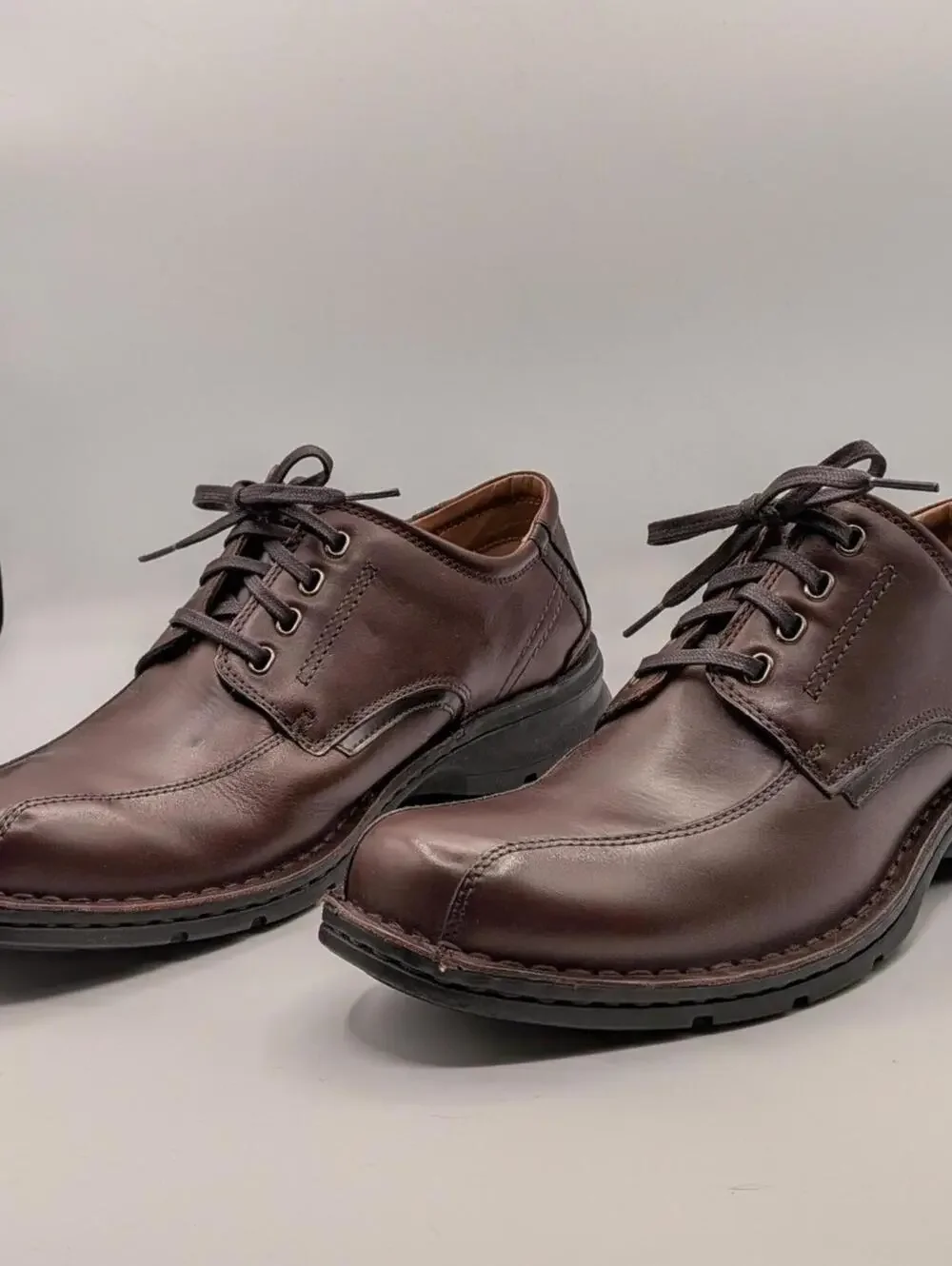 Bostonian Size 11M Chestnut Leather Narrate Walk Oxford Lace Up Dress Shoes